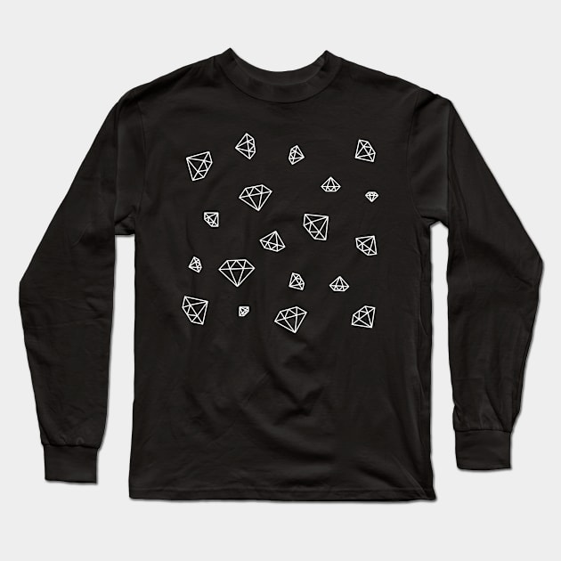 Diamonds Pattern Long Sleeve T-Shirt by Jennifer